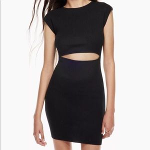 Wilfred Free Cut-Out Knit Mini Dress